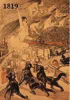 THEOPHILE STEINLEN, 2 FARBLITHOGRAPHIEN, 1893, IM STEIN SIGNIERT, JE CA. 36 X 24 CM., PP.