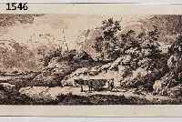 FERDINAND KOBELL, 2 RADIERUNGEN, IN DER PLATTE, SIGNIERT UND DATIERT, 1776/77, JE CA. 8 X 17 CM., PP