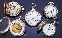 J.LEVY & SON SPINDELHERRENTASCHENUHR MIT STOPPFUNKTION DURCH RIEGEL AUßEN 4, SILBER, ÜBERGEH., HALLMARK VON LONDON 1877, EMAILBL., VERG. ...