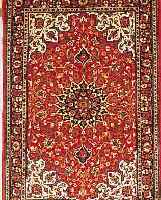 GHGHOM,PERSIEN CA 147 X 98 CM. .FLOR KORKWOLLE EHZ 1-2.CA 30 JAHRE
