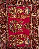 SESEMNAN,PERSIEN CA 119 X 84 CM. .FLOR WOLLE. EHZ 2.CA 60 JAHRE.