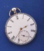 LE COMTE GENEVE TASCHENUHR FÜR DENT LONDON, SCHWEIZ/ENGLAND UM 1875, SILBER, SCHLÜSSEL- AUFZUG, ORIG.-EMAILBL. SIGN., AUßEN 6 FEIN HAARR., ...