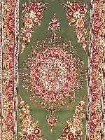 ESFESFAHAN FEIN,PERSIEN CA 178 X 105 CM. .KORKWO LLE M.U.AUF SEIDE.EHZ 1-2.CA 20 JAHRE CA 1 MIO KN/QM.