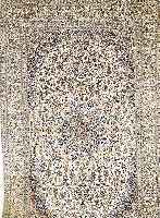 NANAIN FEIN,PERSIEN CA 305 X 195 CM. .CA 10 JAH RE.KORKWOLLE MIT SEIDE.EHZ 1-2.CA 1 MIO KN/QM.