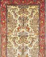 SASAROGH,PERSIEN CA 160 X 103 CM. .FLOR WOLLE. EHZ 2.CA 20 JAHRE.