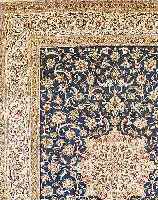 NANAIN,PERSIEN CA 402 X 294 CM. .FLOR WOLLE MIT SEIDE.CA 10 JAHRE.EHZ 1-2.