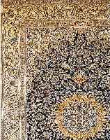 NANAIN,PERSIEN CA 390 X 303 CM. .FLOR WOLLE MIT SEIDE.CA 10 JAHRE.EHZ 1-2.