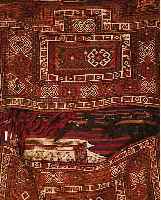 DODOPPELTASCHE AFSCHAR,PERSIEN CA 115 X 77 CM. EHZ 2.CA 60 JAHRE.
