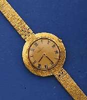 CORUM DAMENGOLDBANDUHR, SCHWEIZ UM 1969, GG 750/000, INCL. GG-BD., DESIGN V. BD. IN LÜN. ÜBERGEHEND, MATT. VERG. BL., SCHMUCKKRONE, BOD. ...