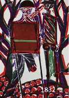 GRIESHABER, HAP, 1909-1981, 12 FARBHOLZ- SCHNITTE AUS: TOTENTANZ VON BASEL, ERSCHIENEN IM VEB VERLAG DER KUNST DRESDEN 1966, JE CA. 45 X 36 CM ...