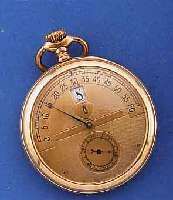 KONVOLUT: 2 HERRENTASCHENUHREN MIT AUßERGEW. ZEITANZEIGEN, 1X SCHWEIZ UM 1912, METALL, VERG., CUV. BEZ. MODERNISTA-PATENT, SEKTOR- FÖRMIGE ...