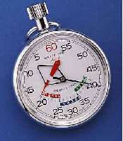 BREITLING EINHANDSTOPPER YACHTING TIMER, MOD. SPRINT, UNGETR. LAGERWARE UM 1970, METALL VERCHR., FARBL. ANGEZEIGTER COUNTDOWN (3X5MIN) , ...