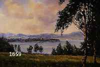 HEICHELE, MAX, MÜNCHNER MALER, FRAUENINSEL IM CHIEMSEE, ÖL/LWD, RE. U. SIGN., CA. 60 X 80 CM, R.