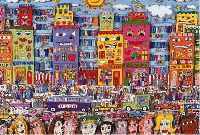 RIZZI, JAMES, BE A GOOD SPORT, DREIDIMEN- SIONALE FARBLITHOGRAPHIE VON 1998, HANDSIGN., NUM. 81/350, CA. 30,5 X 40,5 CM