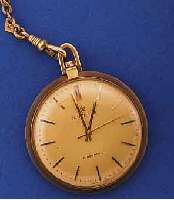 JUNGHANS TASCHENUHR ELEKTRONIK, DEUTSCHLAND UM 1968, GG 585/000 INCL. GG 333/000-UHREN- KETTE, ELEKTROMECHANISCHES PRINZIP, KAL. 600- 30, VERG., ...