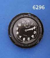 ANGELUS WATCH CO EINBAUBORDUHR MIT 8-TAGEWERK, WOHL FÜR DIE ITAL. LUFTWAFFE UM 1940, METALL SCHW. MATT., KONTRASTZIFFERBL. M. KL. SEK. BEI 12, ...