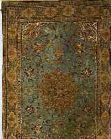 GHGHOM.PERSIEN CA 203 X 137 CM. .FLOR WOLLE MIT SEIDE.EHZ 3.CA 60 JAHRE.