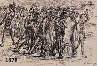 SLEVOGT, MAX, 1868-1932, ZWEI LITHOGRAPHIEN VON 1915-18, AUS CORTEZ: DIE EROBERUNG MEXIKOS AUF JAPANPAPIER, BLATTGR. JE CA. 33 X 24,5 CM, BEIDE ...