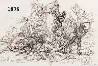 SLEVOGT, MAX, 1868-1932, ZWEI LITHOGRAPHIEN VON 1915-18, AUS CORTEZ: DIE EROBERUNG MEXIKOS AUF JAPANPAPIER, BLATTGR. JE CA. 33 X 24,5 CM, BEIDE ...