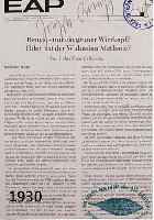 BEUYS, JOSEPH, 1921-1986, EAP-FLUGBLATT, HANDSIGN UND MIT FIU-STEMPEL, CA. 29,5 X 20,5 CM