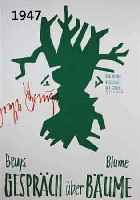 BEUYS, JOSEPH, 1921-1986, GESPRÄCH ÜBER BÄUME, FARBOFFSET, HANDSIGNIERT VON BEUYS UND BLUME, CA. 60 X 42 CM