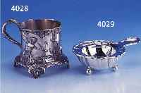 TEESIEB VON A. MICHELSEN, HOFLIEFERANT DER DÄNISCHEN KRONE, 830ER SILBER, 1920, BAROCKSTIL, SIEBKUHLE M. BLÜTENPERFORATION UND STIL. ...