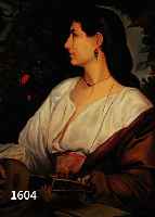 THIELAU-LADIGES, VERA VON, KOPISTIN, 1 H. 20. JH., QUALITÄTVOLLE KOPIE NACH ANSELM FEUERBACHS ORIGINAL "MANDOLINEN- SPIELERIN" IN DER ...