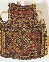 SALZTASCHE,KURDISTAN.SUMAK,PERSIEN CA 33 X 32. .UM 1940. EHZ 3