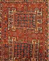 SHAHSAWAN,PERSIEN CA 184 X 148 CM..FLOR WOLL E.UM 1900.