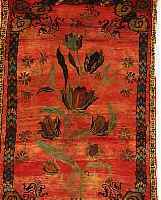 SENNEH,PERSIEN CA 200 X 138 CM..UM 1930. FLOR WOLLE.EHZ 2-3.