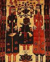 BACHTIAR,PERSIEN CA 330 X 116 CM. FLOR WOLLE.UM 1930.