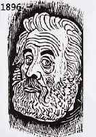 PANKOK, OTTO, SELBSTPORTRÄT, HOLZSCHNITT, HANDSIGNIERT, WVZ NR. 209, CA. 27 X 15 CM