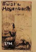 HEGENBARTH, JOSEPH, EX-LIBRIS SUSI HEGENBARTH, RADIERUNG, HANDSIGN. UND BEZ.: PROBEDRUCK, CA. 11,5 X 7 CM, PP