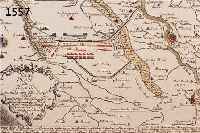 KONVOLUT VON 5 BLATT MIT KARTEN UND ANSICHTEN VON DÜSSELDORF, 1.) ALTKOLOR. KUPFERSTICH V. KRIEGS THEATHE O. VORSTELLUNG DER LAGER SCHLACHTEN ...