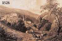 KONVOLUT MIT 4 GETÖNTEN LITHO. VON BADEN- BADEN, 1.) GETÖNTE LITHO. VON BADEN-BADEN (BADE CHEMIN DE FREMERSBERG) V. COIGNET, PARIS, CA. 1858 ...