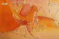 LAM, WILFREDO, 1902-1982, OHNE TITEL, AQUARELL ÜBER TUSCHFEDER, LI. U. HANDSIGN., CA. 44 X 55 CM,U.GL., R., AM UNTEREN RAND LEICHTER ...