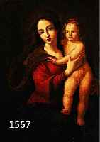 UNBEKANNTER KÜNSTLER, 17./18. JH., NIEDERLANDE, MADONNA MIT KIND, ÖL/PAPPE, KRAKELIERT, UNSIGN., 26 X 36 CM, R.