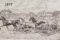 STRIEFFLER, HEINRICH, BEIM TRABRENNEN, LITHOGRAPHIE, HANDSIGN. UND DAT. 1925, BEZ.: 73. ABZUG, CA. 20,5 X 34 CM