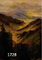 HEIM, OTTO, HÜGELIGE LANDSCHAFT MIT TANNEN, ÖL/HARTFASER, LI. U. SIGN., CA. 69 X 60 CM, R.