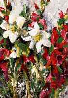 UNGER, WOLFGANG HEINZ, GEB. 1929 HALLE/ SAALE, STILLEBEN MIT BLUMEN, ÖL/MALKARTON, RE U. SIGN., CA. 30 X 24 CM, R.
