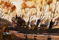 NÖMEIER, ALFRED (FRED), GEB. 1938 MÜNCHEN, WEIDEN AM FLUßUFER, GOUACHE AUF PAPIER, RE. U. SIGNIERT, CA. 35 X 46 CM, PP, U.GL., R.