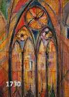 ARLT, FRITZ, 1887 WALDENBERG-1966 MÜNCHEN, KIRCHENINTERIEUR, PASTELLKREIDE AUF PAPIER, RE. U. SIGN., CA. 47 X 37 CM, PP, U.GL., R.