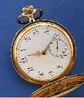 SAVONETTE HERRENTASCHENUHR, SCHWEIZ FÜR DEN DEUTSCHEN MARKT UM 1925, GG 585/000, AUßEN GLATT, BER., ALTERSBED. LEICHT DELLIG, ZEIGER- ...