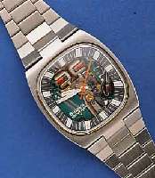 BULOVA ACCUTRON HERRENARMBANDUHR, STIMM- GABELSCHWINGERPRINZIP, PATENT VON BULOVA, MOD. SPACEVIEW, EDELST.-BOD. GESCHR., ORIG. EDELST. -BD., SCHWEIZ ...