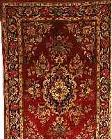 GHOM KORK,PERSIEN CA 209 X 135 CM..FLOR KORK WOLLE.EHZ 2.CA 10 JAHRE.
