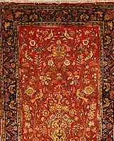 GHGHOM KORK,PERSIEN CA 209 X 138 CM. .FLOR KORK WOLLE.EHZ 2.CA 20 JAHRE.