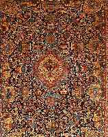 KASCHMAR,PERSIEN CA 277 X 200 CM.,FLOR WOLLE EHZ 3.CA 30 JAHRE.