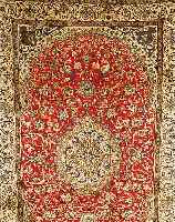 NANAIN,PERSIEN CA 305 X 204 CM. .FLOR WOLLE MIT SEIDE.EHZ 3.CA 20 JAHRE.