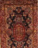 GHGHOM,PERSIEN CA 170 X 100 CM. .FLOR KORKWOLLE EHZ 2.CA 30 JAHRE.