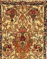 ESESFAHAN FEIN,PERSIEN.CA 117 X 68 CM. .KORKWOL LE.MIT SEIDE.CA 900.000 KN/QM.EHZ 2.CA 15JAHRE